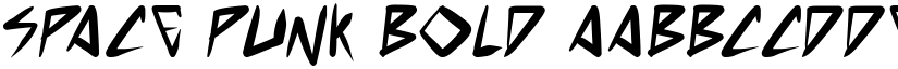 space punk Bold font