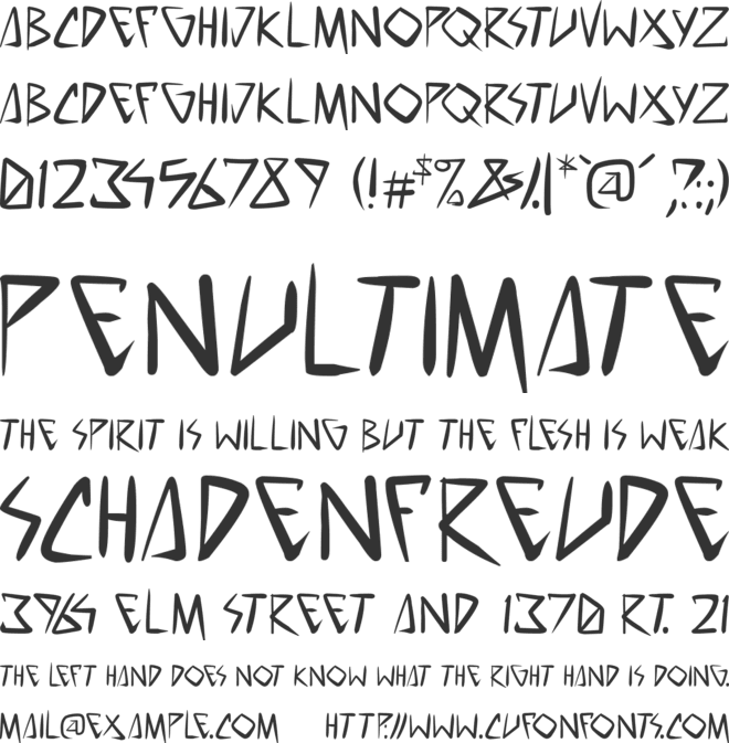 space punk font preview