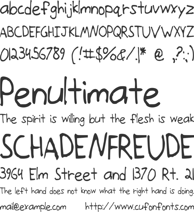 onthemove font preview