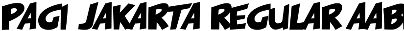 PAGI JAKARTA Regular font