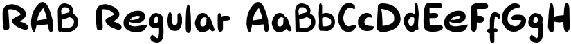 RAB Regular font