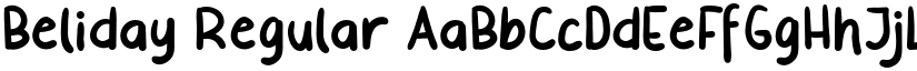 Beliday Regular font