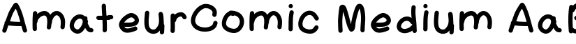 AmateurComic Medium font
