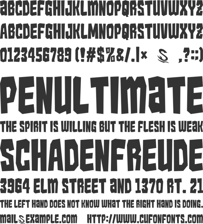 Kaiju Monster__G font preview