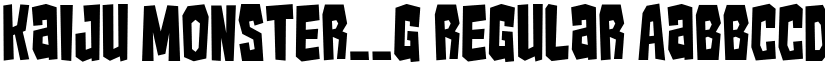Kaiju Monster__G Regular font