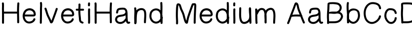 HelvetiHand Medium font