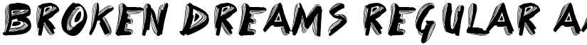 Broken Dreams Regular font