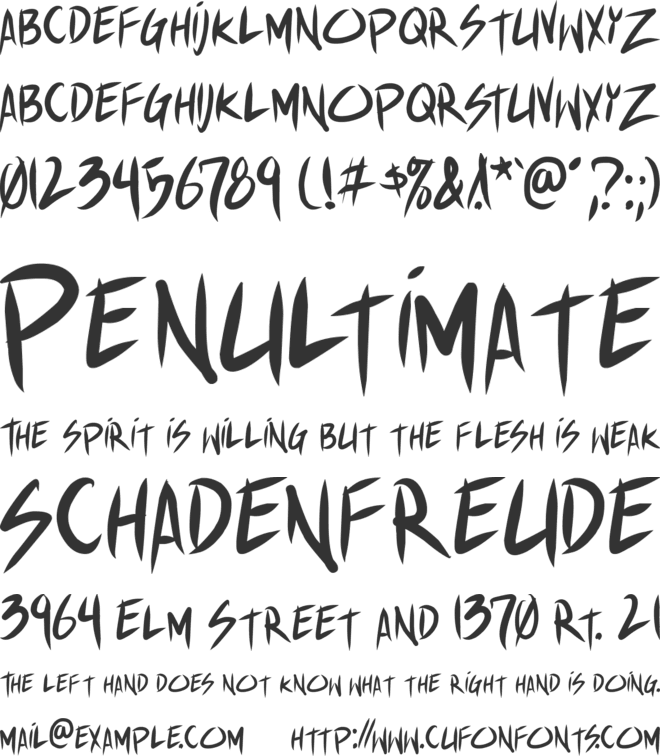 Shin Akiba Punx font preview