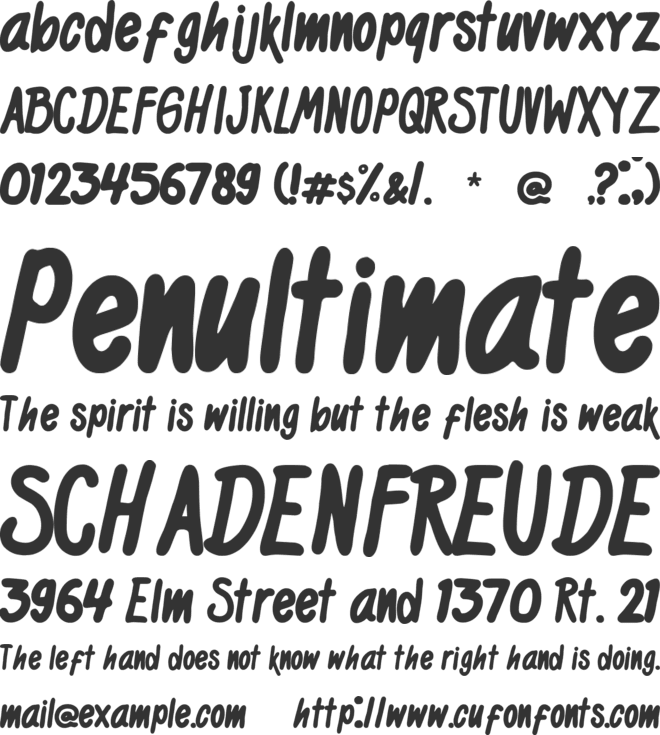 Black Kids font preview