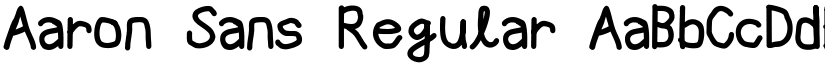 Aaron Sans Regular font