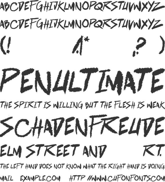 battle breath font preview