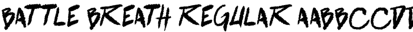 battle breath Regular font