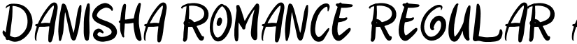 Danisha Romance Regular font