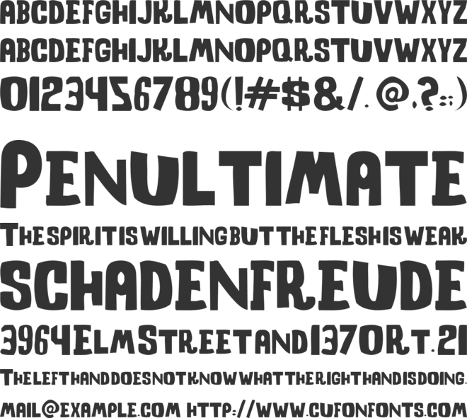 Shock Corridor font preview