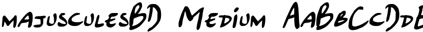 majusculesBD Medium font