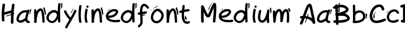Handylinedfont Medium font