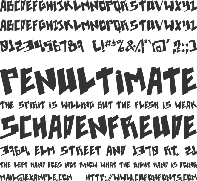 pixelpunk font preview