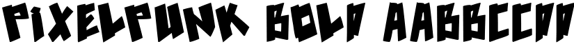 pixelpunk Bold font