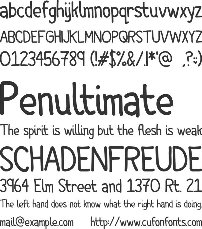 Comic Spans font preview