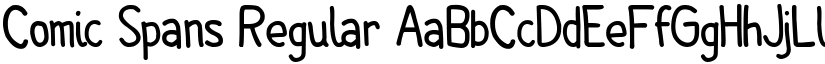 Comic Spans Regular font