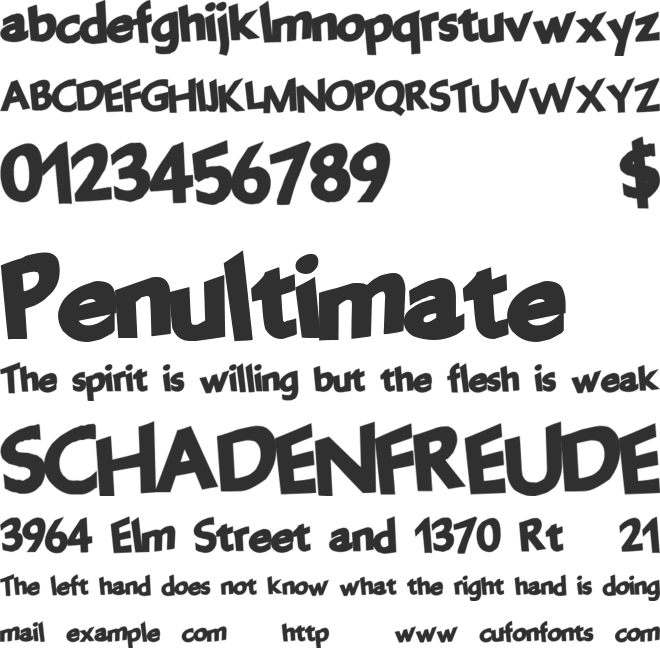 FantasticParty font preview