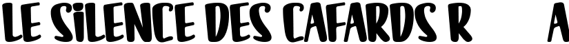 LE SILENCE DES CAFARDS Regular font