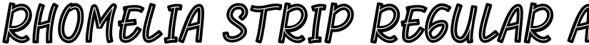 Rhomelia Strip Regular font