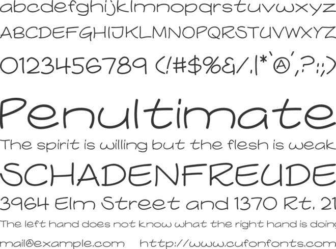 Comicblast font preview