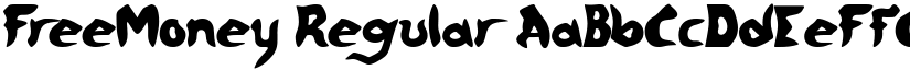 FreeMoney Regular font