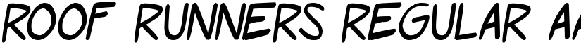 Roof Runners Regular font