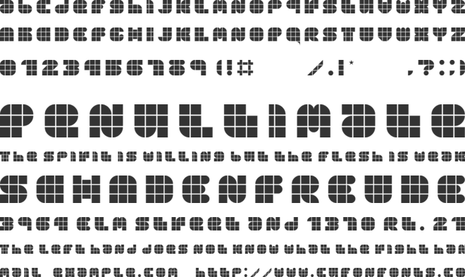 OPN DunPeel Heat font preview