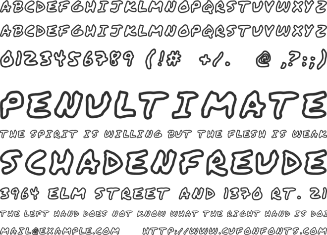 WAREHOUSE font preview