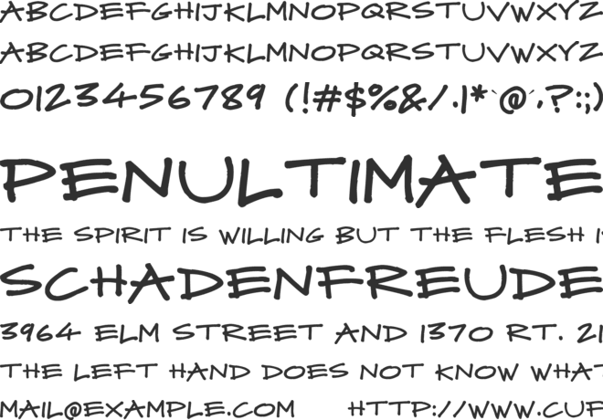 Mad Midnight Marker font preview