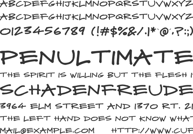 Mad Midnight Marker font preview