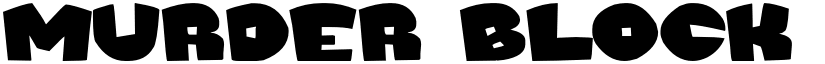 Murder Block font download