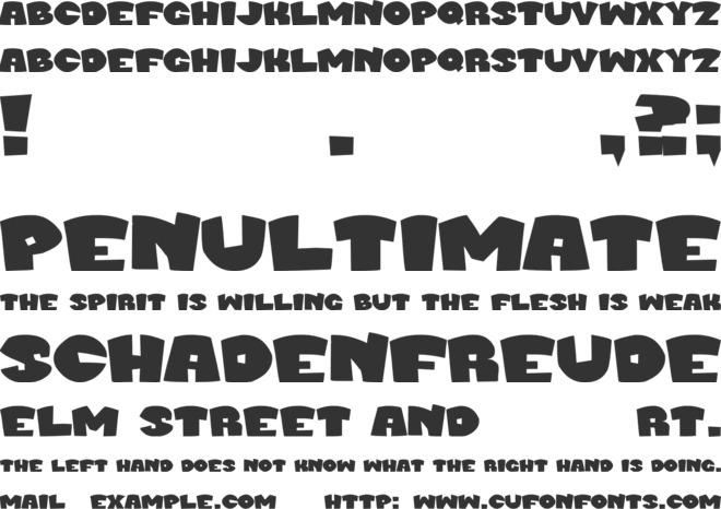 Murder Block font preview