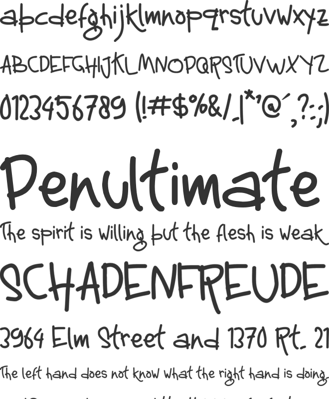 multikultural font preview