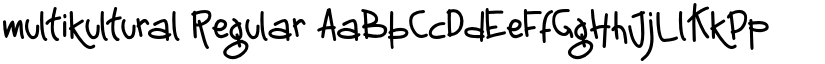 multikultural Regular font