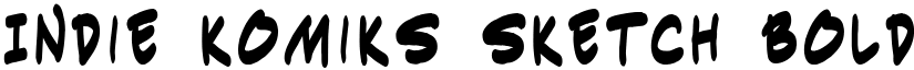Indie Komiks Sketch Bold font