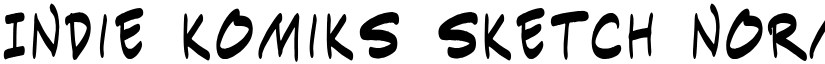 Indie Komiks Sketch Normal font