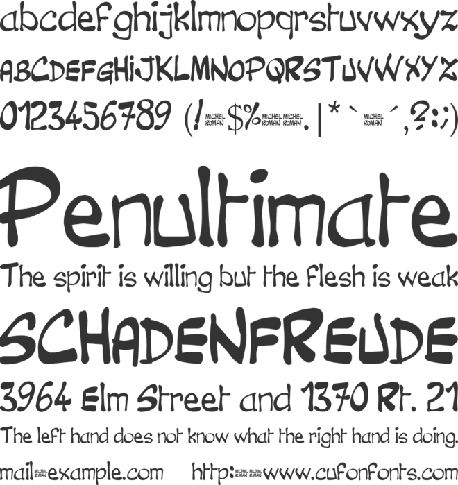 clovis cheury font preview