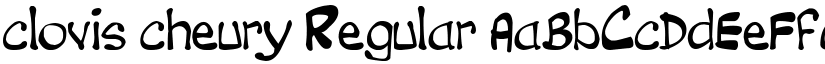clovis cheury Regular font