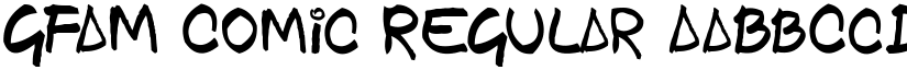 GFAM Comic Regular font