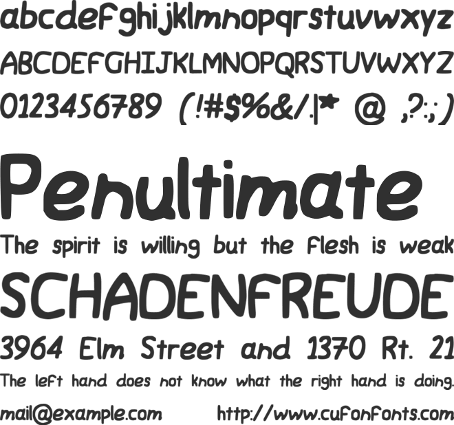JWerd font preview