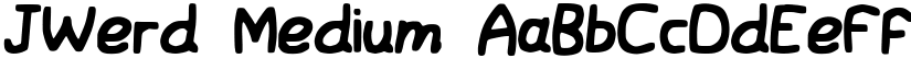 JWerd Medium font