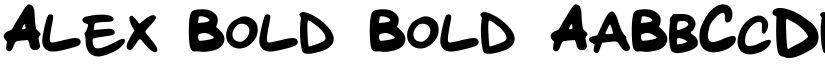 Alex_Bold Bold font
