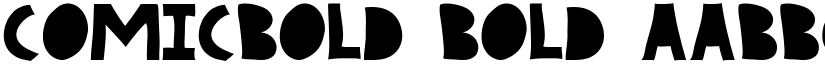 COMICBOLD Bold font
