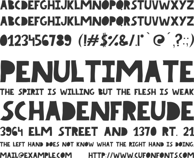 COMICBOLD font preview