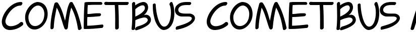 Cometbus Cometbus font