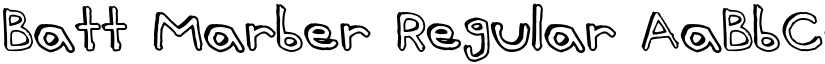 Batt Marber Regular font